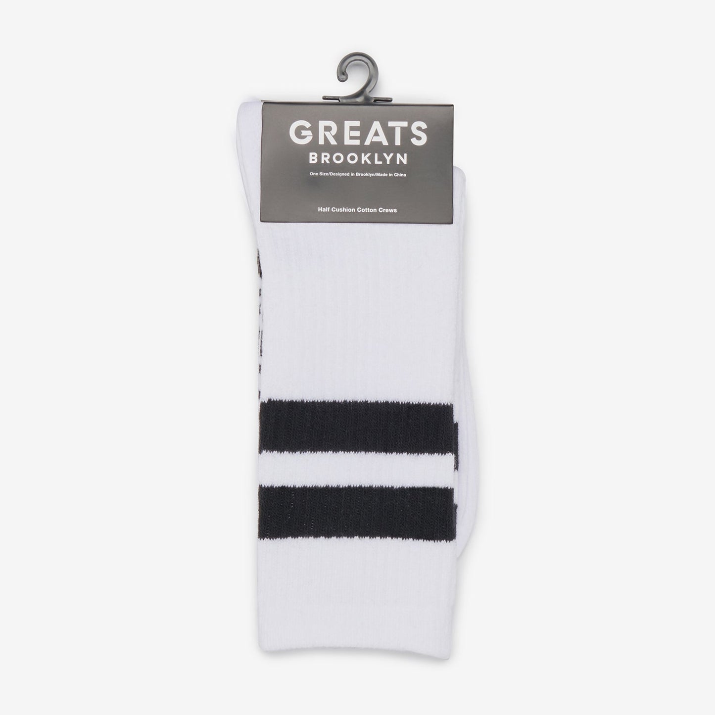 Varsity Stripe Crew Sock - Blanco