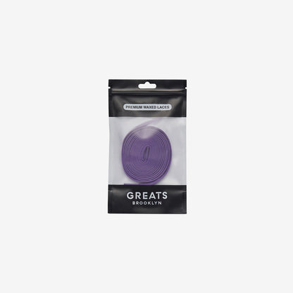 GREATS Premium Waxed Laces - Purple